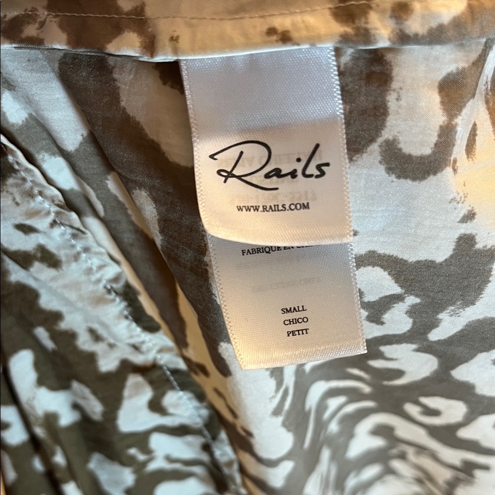 Rails Justine Sepia Cheetah Brown and White Women's Maxi Dress - Picture 7 of 8